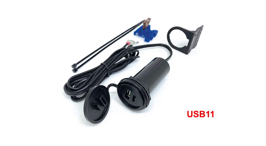 Prise USB Twin (USB-A & USB-C) pour BMW R1300GS