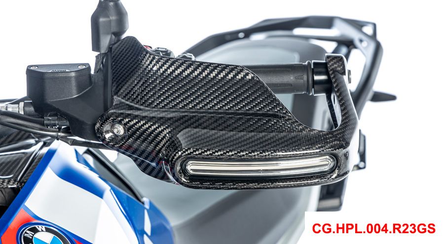 BMW R1300GS Protège-mains en carbone grands avec ouvertures pour clignotants