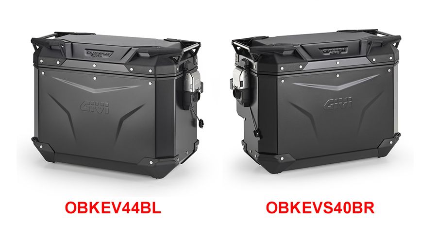 BMW R 1200 GS LC (2013-2018) & R 1200 GS Adventure LC (2014-2018) Valises GIVI Trekker Outback EVO Smart noir avec évidement pour échappement