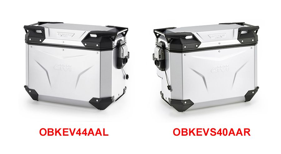 BMW R 1200 GS LC (2013-2018) & R 1200 GS Adventure LC (2014-2018) Valises GIVI Trekker Outback EVO Smart anodisé avec évidement pour échappement